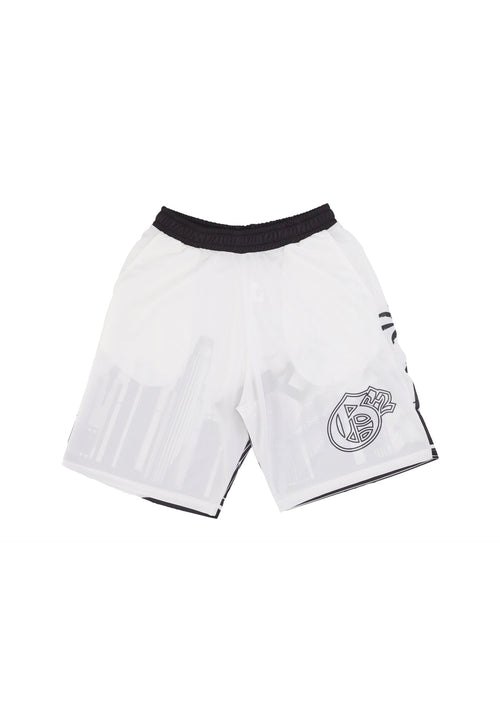 GTWO Pantaloncino Tipo Basket Uomo Skyline Shorts White/black da uomo