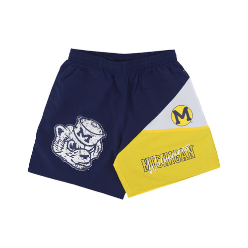 MITCHELL & NESS Pantaloncino Uomo Ncaa Woven Shorts Vintage Logo Micwol Original Team Colors da uomo