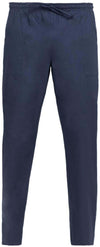Pantalone Alan Blu Pantalone Unisex Infermiere Medicale cucina Puro Cotone