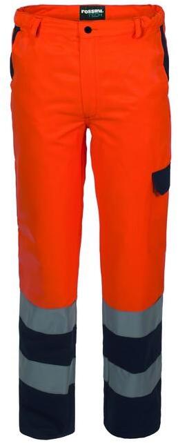 Pantalone Bicolore Hi-Vis Arancio/Blu Pantalone Alta Visibilità da Cantiere