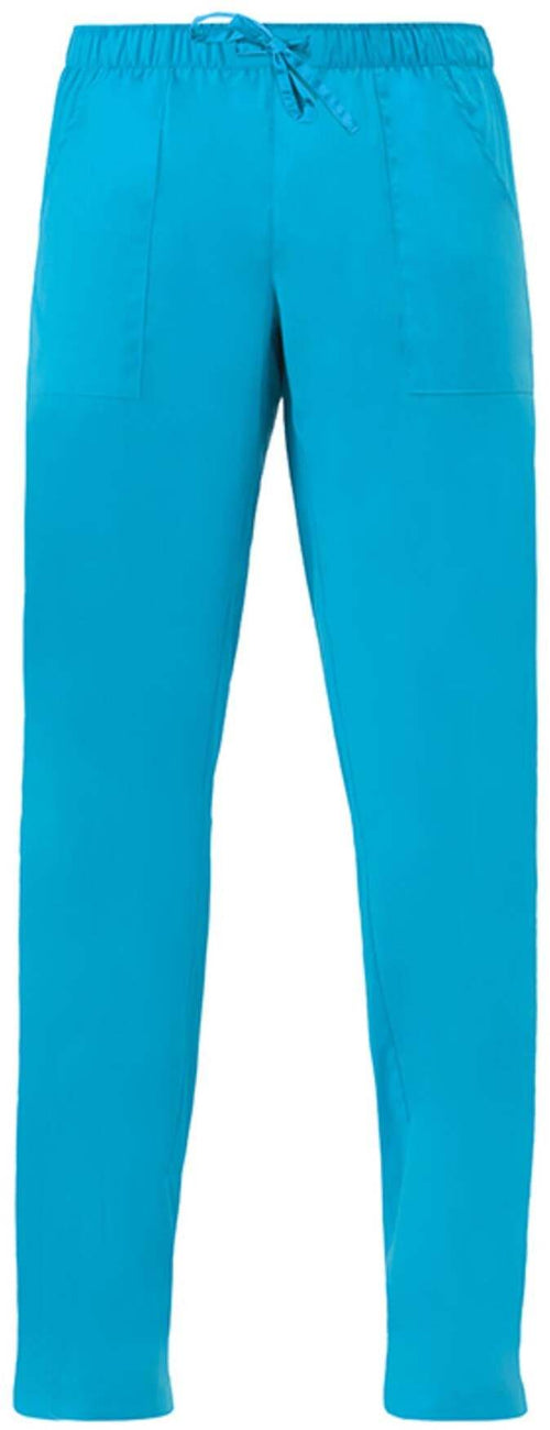 Pantalone Chicago Tg. L Turchese Azzurro Facile Stiro Pantalone Medicale