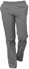 Pantalone Cuoco Siggi Quadretti Pied de Poule con Elastico Comodo Pantaloni Professionali per Cucina Candeggiabili