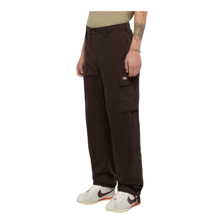 DICKIES pantalone dickies johnson cargo - dark brown da uomo