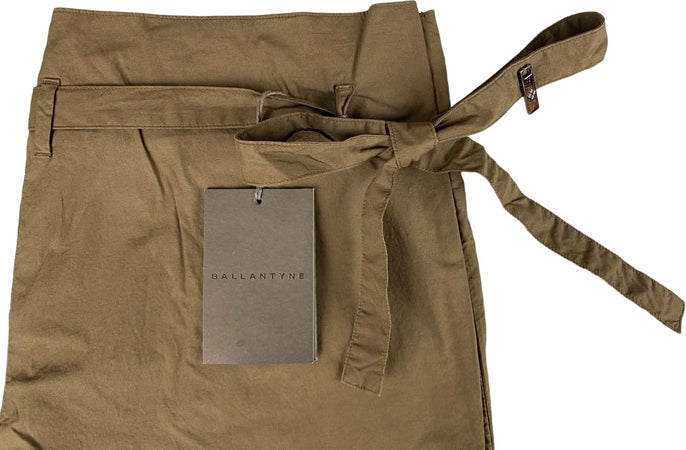 Pantalone donna Ballantyne - 3/4 - 2 tasche - Tinta Unita - Colore verde Militare