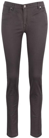 Pantalone Donna Grigio 5 Tasche Pantalone Chino Elasticizzato Taglie Forti