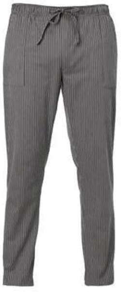 Pantalone Enrico Gessato Grigio Pantalone Cuoco Rigato