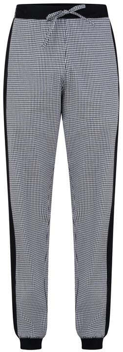 Pantalone Ivan Pied de Poule Pantalone Cuoco a Quadretti con Coulisse Elastici sulle Caviglie