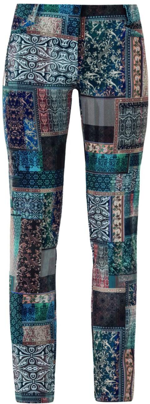 Pantalone Layla Fantasia Etnica Pantalone Donna Elasticizzato Cameriera Bar Estetista