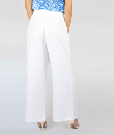 Pantalone lino bianco Sikeluna