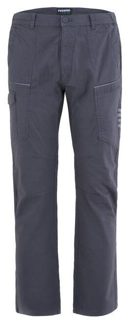 Pantalone R-Stretch Grigio Pantalone da Lavoro Elasticizzato con Tasconi