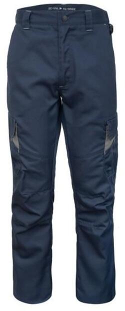 Pantalone Re-use Re-work Blu Navy Pantalone da Lavoro Poliestere Riciclato con Tasconi Officina Meccanico Magazziniere Elettricista Installatore