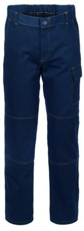 Pantalone Serio Plus + Stretch Blu Pantalone da Lavoro Elasticizzato Officina Industria Meccanico Elettricista
