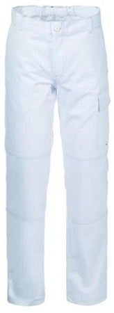Pantalone SerioPlus+ Bianco Pantalone da Lavoro con Tascone Imbianchino Caseificio Industria Alimentare