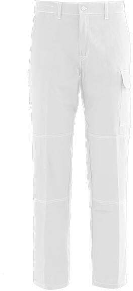 Pantalone SerioPlus+ Light Bianco Pantalone da Lavoro Imbianchino Caseificio Estivo Leggero con Tascone