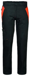 Pantalone Silverstone Nero/Arancio Pantalone da Lavoro con Tascone Meccanico Elettricista Magazziniere Officina Industria