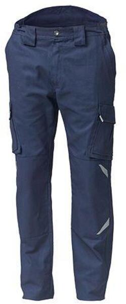 Pantalone Task 2 Blu Pantalone da Lavoro con Tasconi Elasticizzato