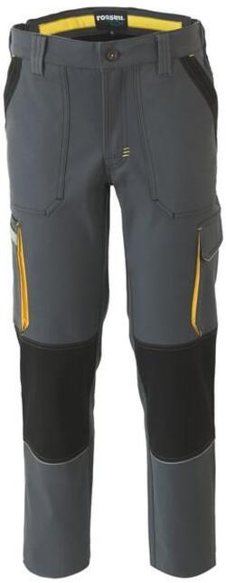 Pantalone UltraFlex Grigio Elasticizzato Meccanico Gommista Carrozziere Elettricista Pantalone da Lavoro