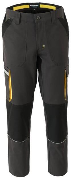 Pantalone UltraFlex Warm Grey Elasticizzato Meccanico Gommista Carrozziere Elettricista Pantalone da Lavoro