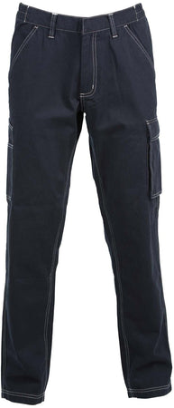 Pantalone Vigo Blu Multitasche Cotone Pantalone Officina Meccanico Gommista