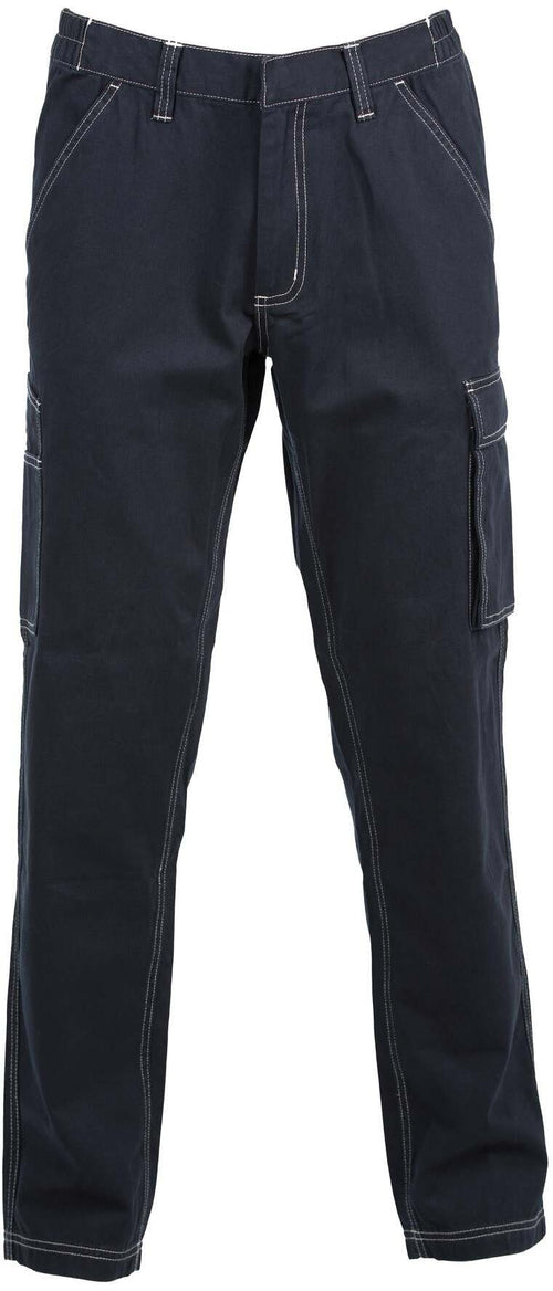 Pantalone Vigo Blu Multitasche Cotone Pantalone Officina Meccanico Gommista