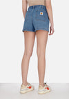 OBEY Pantalone Corto Donna W Dania Short Light Indigo da donna