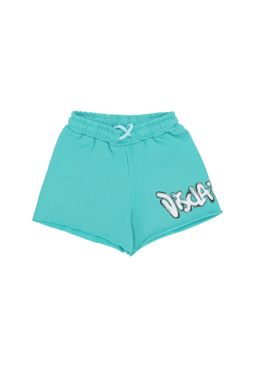 DISCLAIMER Pantalone Corto Donna W Logo Short Mint da donna