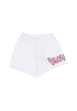 DISCLAIMER Pantalone Corto Donna W Logo Short White da donna