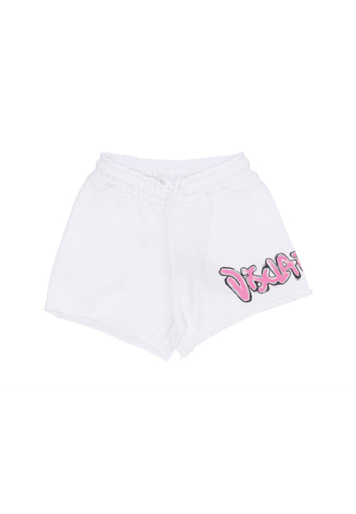 DISCLAIMER Pantalone Corto Donna W Logo Short White da donna