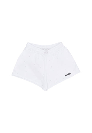 DISCLAIMER Pantalone Corto Donna W Mini Logo Short White da donna