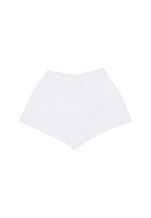 DISCLAIMER Pantalone Corto Donna W Mini Logo Short White da donna