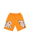 DISCLAIMER Pantalone Corto Tuta Uomo Big Logo Short Orange/st. Safari da uomo