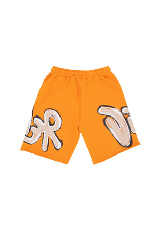 DISCLAIMER Pantalone Corto Tuta Uomo Big Logo Short Orange/st. Safari da uomo