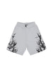 PHOBIA Pantalone Corto Tuta Uomo Black Lightning Shorts Grey da uomo