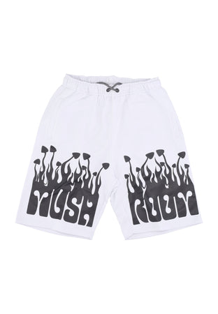 MUSHROOM Pantalone Corto Tuta Uomo Flame Bermuda White da uomo