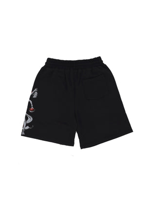 DOLLY NOIRE Pantalone Corto Tuta Uomo Kali Sweatshorts Black da uomo