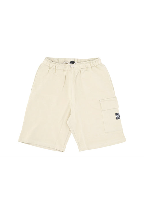 PROPAGANDA Pantalone Corto Tuta Uomo Label Classic Cargo Sweatshort Gravel da uomo