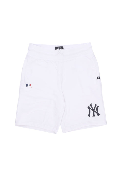 47 BRAND Pantalone Corto Tuta Uomo Mlb Imprint Helix Shorts Neyyan White Wash da uomo