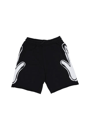 DISCLAIMER Pantalone Corto Tuta Uomo Side Logo Short Black da uomo