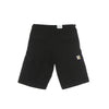 CARHARTT WIP Pantalone Corto Uomo Aviation Short Black Rinsed da uomo