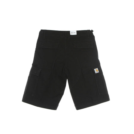 CARHARTT WIP Pantalone Corto Uomo Aviation Short Black Rinsed da uomo