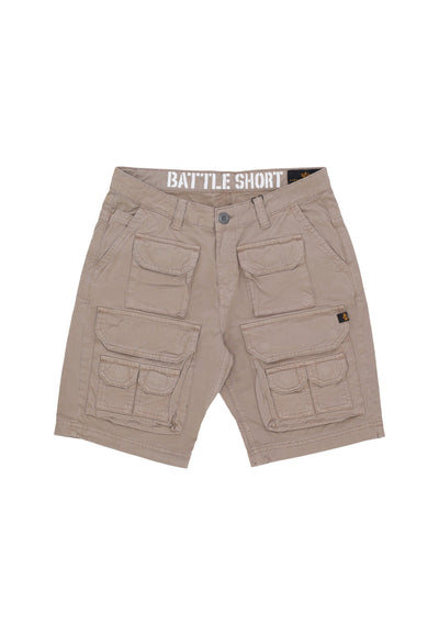 ALPHA INDUSTRIES Pantalone Corto Uomo Battle Short Vintage Sand da uomo