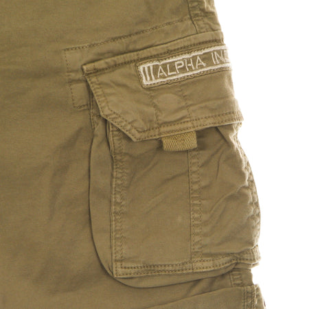 ALPHA INDUSTRIES Pantalone Corto Uomo Crew Short Khaki da uomo