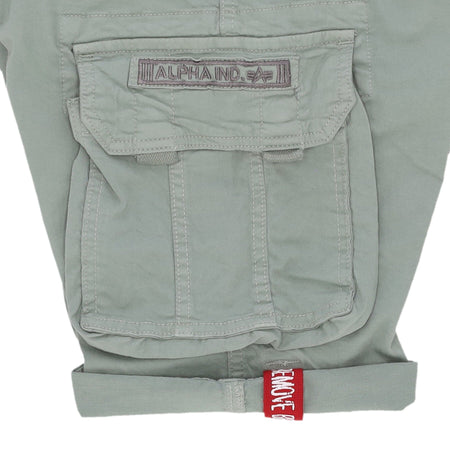 ALPHA INDUSTRIES Pantalone Corto Uomo Crew Short Dusty Green da uomo