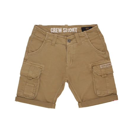 ALPHA INDUSTRIES Pantalone Corto Uomo Crew Short Khaki da uomo