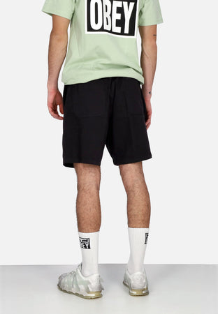 OBEY Pantalone Corto Uomo Easy Pigment Trail Short Pigment Anthracite da uomo
