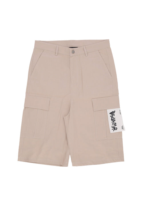 DISCLAIMER Pantalone Corto Uomo Logo Short Camel da uomo