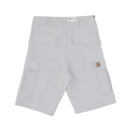 CARHARTT WIP Pantalone Corto Uomo Regular Cargo Short Sonic Silver Rinsed da uomo