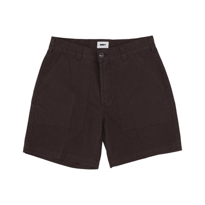 OBEY Pantalone Corto Uomo Utility Short Java Brown da uomo
