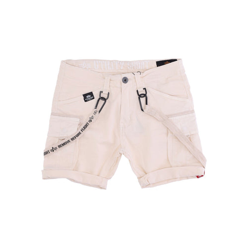ALPHA INDUSTRIES Pantalone Corto Uomo Utility Short Jet Stream White da uomo