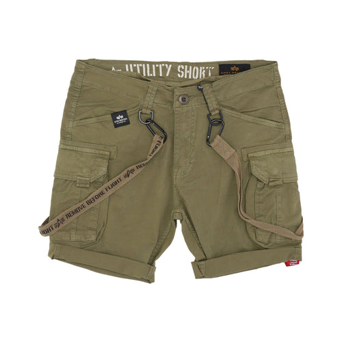 ALPHA INDUSTRIES Pantalone Corto Uomo Utility Short Olive da uomo
